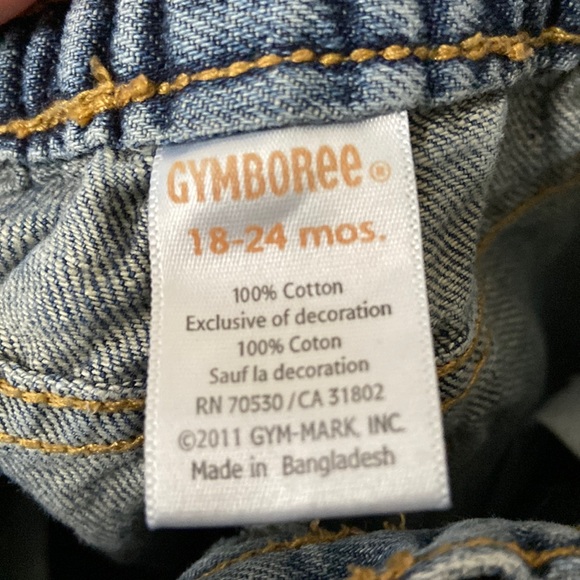 Gymboree Jeans with Rolled Burgundy Cuffs - Picture 5 of 5